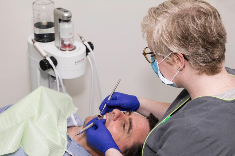 Patient undergoing Periodontic Treatment at CFS Dental