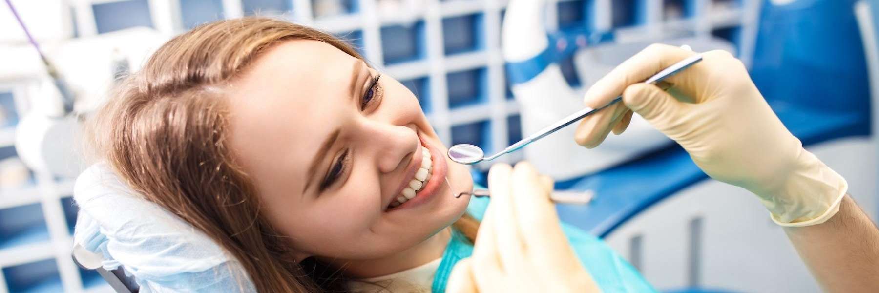 A lady undergoing dental exaamination in Oatley, NSW.